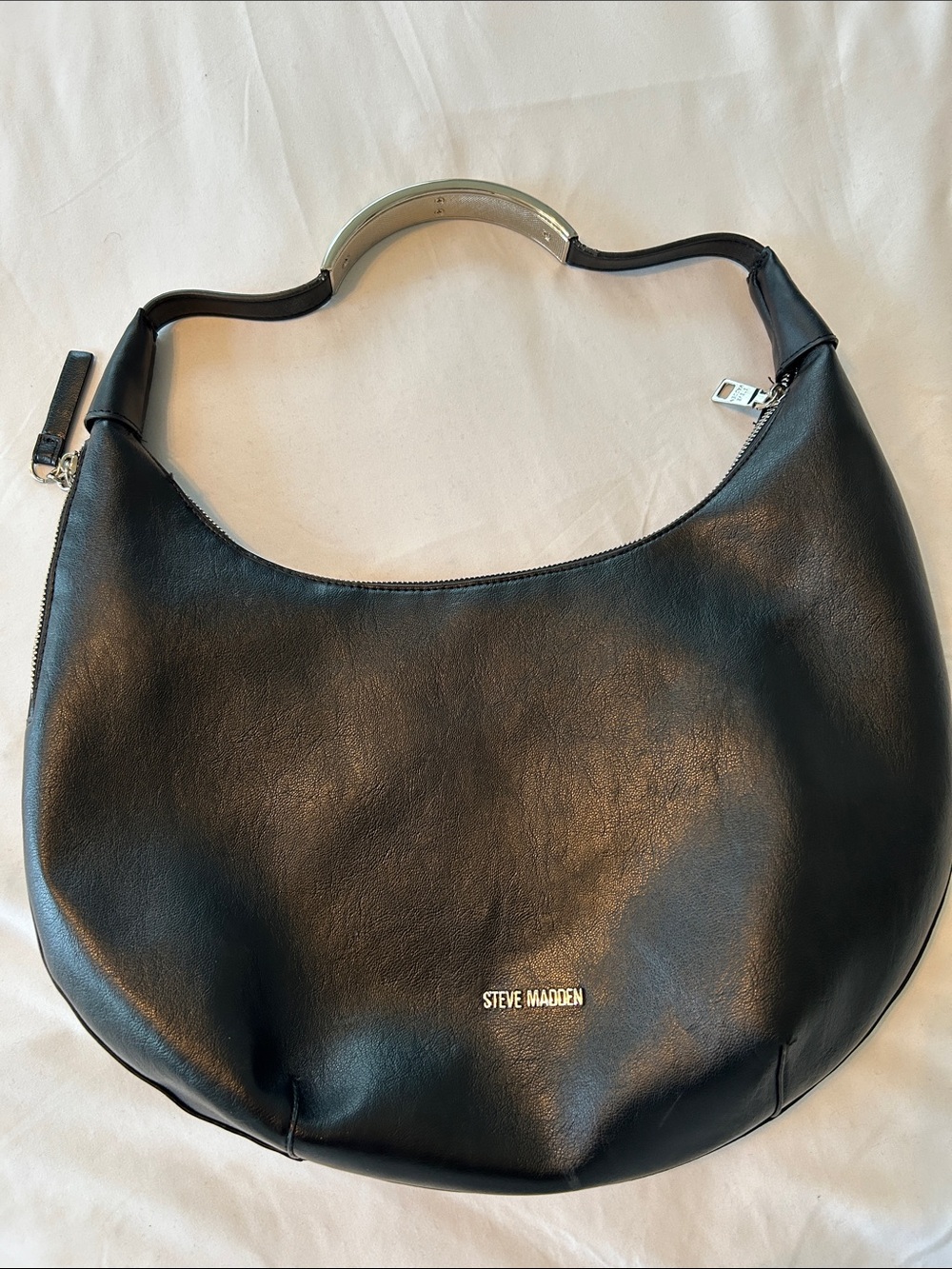 Steve Madden Black Crescent Shoulder Bag